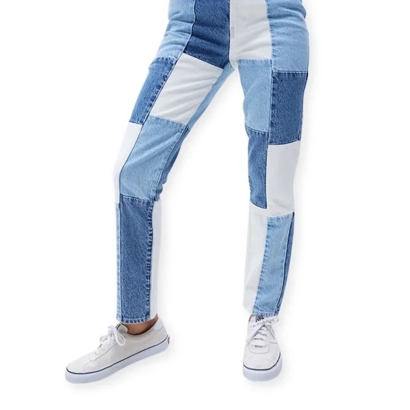 Pacsun Vintage Loose Patchwork Jeans High Waisted - Picture 3 of 13